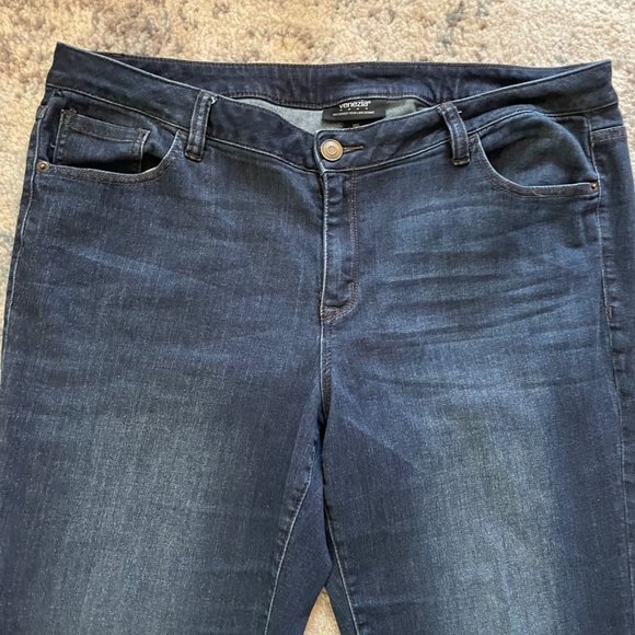 Venezia | Lane Bryant Signature Fit Straight Leg Denim Dark Jeans Curvy Sz 20 S - Picture 5 of 10